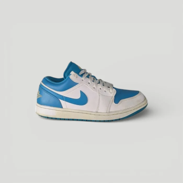 Nike Air Jordan 1 Low – White & Blue - Image 2